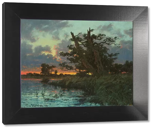 Landscape after Sunset, 1869. Creator: Per Ekstrom