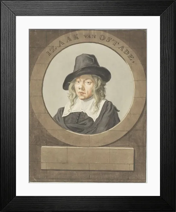Framed Print : Portrait of Isaac van Ostade, 1620-1685. Creator: Anon