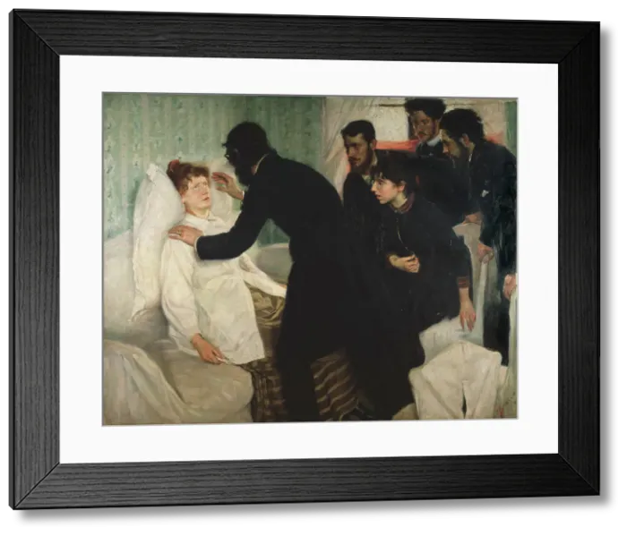 Framed Print : Hypnotic Séance, 1887. Creator: Sven Richard Bergh Framed Print : Hypnotic Séance, 1887. Creator: Sven Richard Bergh