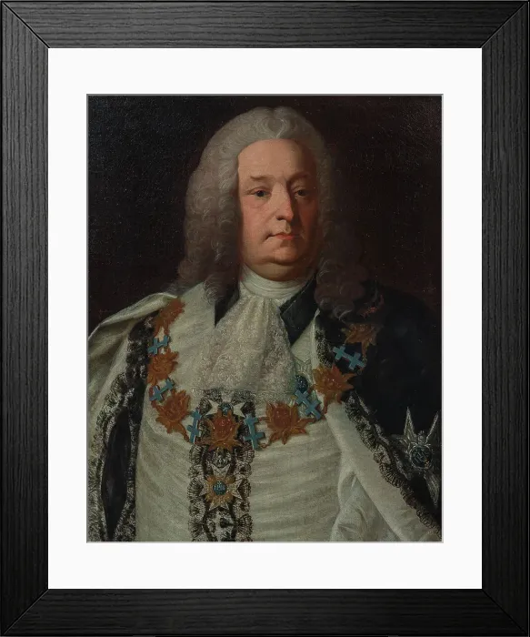 Framed Print : Herman Cedercreutz, 1684-1754, 1754. Creator: Per Fjellström Framed Print : Herman Cedercreutz, 1684-1754, 1754. Creator: Per Fjellström