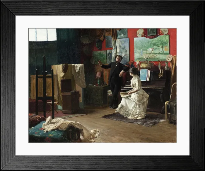 Framed Print : Intermezzo, 1883. Creator: Robert Thegerstrom Framed Print : Intermezzo, 1883. Creator: Robert Thegerstrom