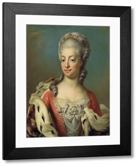 Framed Print : Sofia Magdalena, 1746-1813, Princess of Denmark, Queen of Sweden, 1788. Creator: Jakob Bjorck Framed Print : Sofia Magdalena, 1746-1813, Princess of Denmark, Queen of Sweden, 1788. Creator: Jakob Bjorck