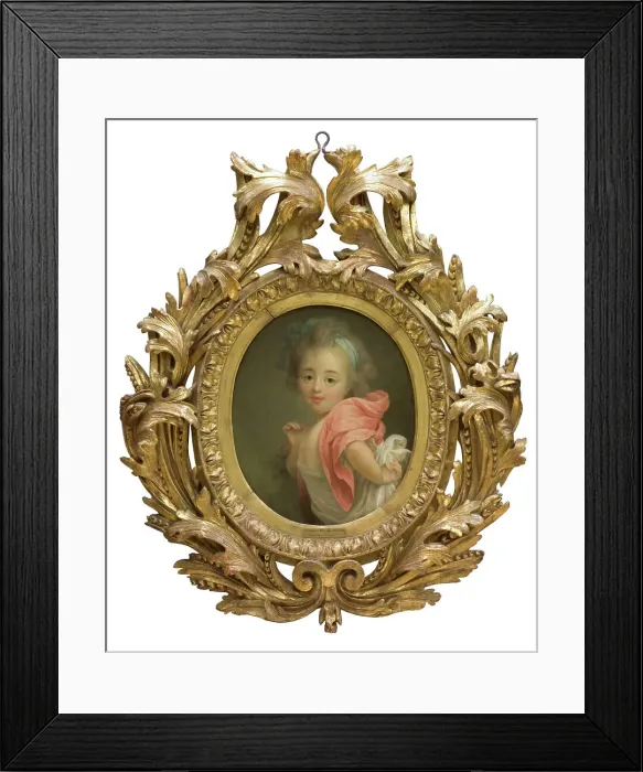 Framed Print : Portrait of a Child, c18th century. Creator: Anon Framed Print : Portrait of a Child, c18th century. Creator: Anon
