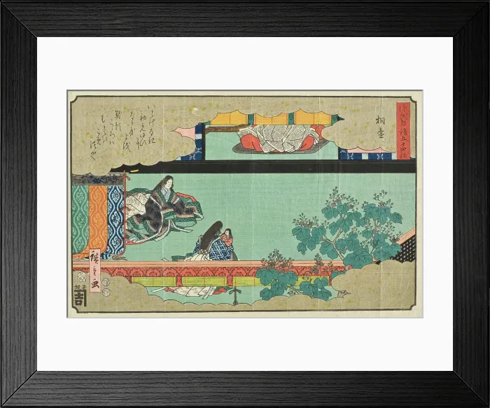 Framed Print : Kiritsubo, c1852. Creator: Ando Hiroshige