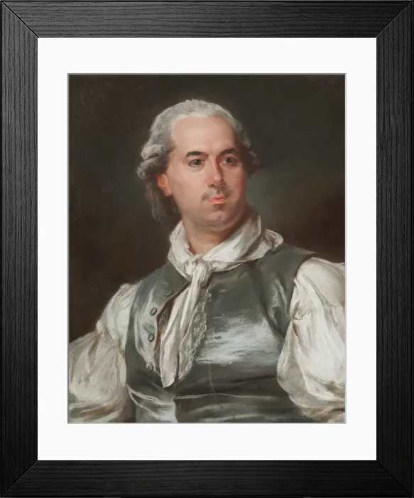 Framed Print : Hubert Robert, c1760s. Creator: Peter Adolf Hall Framed Print : Hubert Robert, c1760s. Creator: Peter Adolf Hall