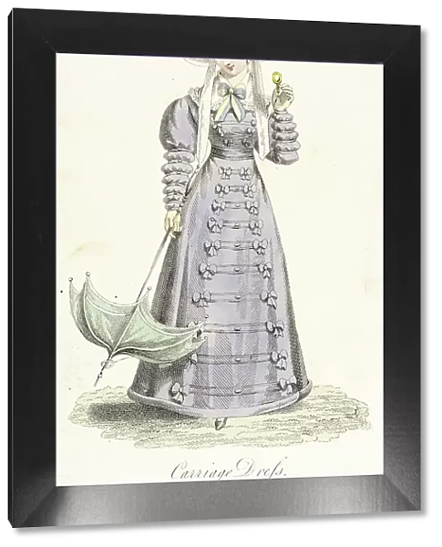 Fashion Plate (Carriage Dress), 1825. Creator: Unknown