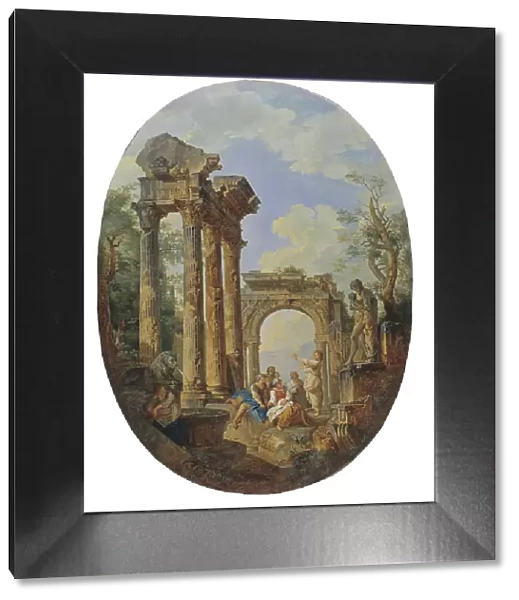 Roman Ruins, early-mid 18th century. Creator: Giovanni Paolo Panini