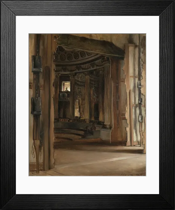 Framed Print : The Theatre at Gripsholm, late 19th-early 20th century. Creator: Gustaf Cederström Framed Print : The Theatre at Gripsholm, late 19th-early 20th century. Creator: Gustaf Cederström