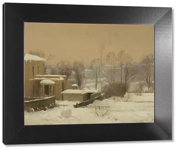 Urban Snow. Study, 1880. Creator: Gustaf Rydberg