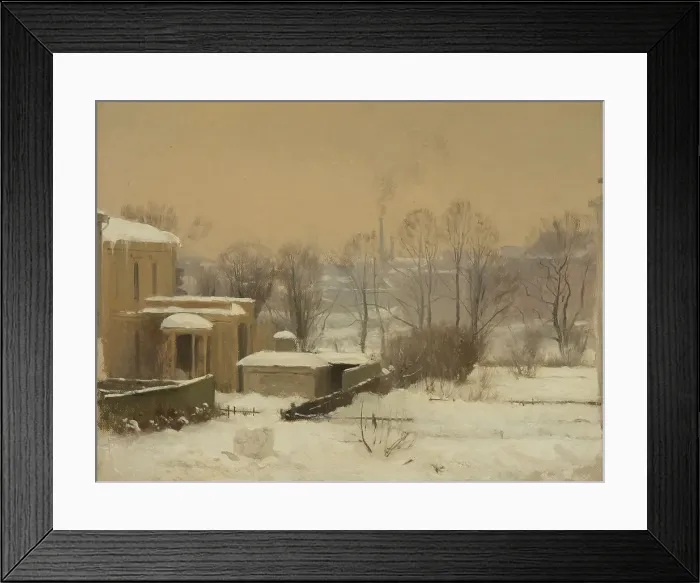Framed Print : Urban Snow. Study, 1880. Creator: Gustaf Rydberg Framed Print : Urban Snow. Study, 1880. Creator: Gustaf Rydberg