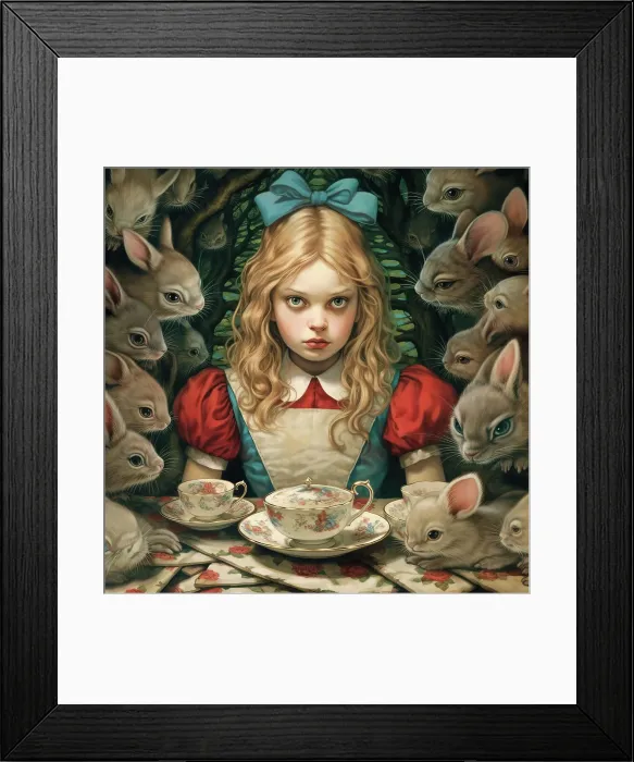Framed Print : AI IMAGE - Alice, from Alice in Wonderland, 2023. Creator: Heritage Images. AI IMAGE - Alice, from Alice in Wonderland, 2023. Creator: Heritage Images Framed Print : AI IMAGE - Alice, from Alice in Wonderland, 2023. Creator: Heritage Images. AI IMAGE - Alice, from Alice in Wonderland, 2023. Creator: Heritage Images