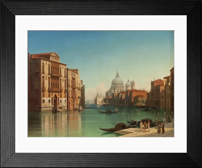 Framed Print : View of Canal Grande in Venice, 1860. Creator: Gustav Wilhelm Palm Framed Print : View of Canal Grande in Venice, 1860. Creator: Gustav Wilhelm Palm