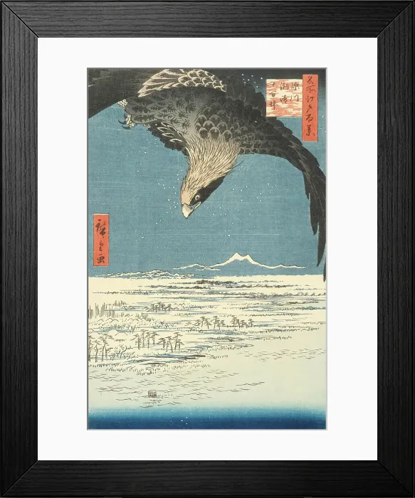 Framed Print : Susaki and the Jumantsubo Plain near Fukagawa, 1857. Creator: Ando Hiroshige Framed Print : Susaki and the Jumantsubo Plain near Fukagawa, 1857. Creator: Ando Hiroshige