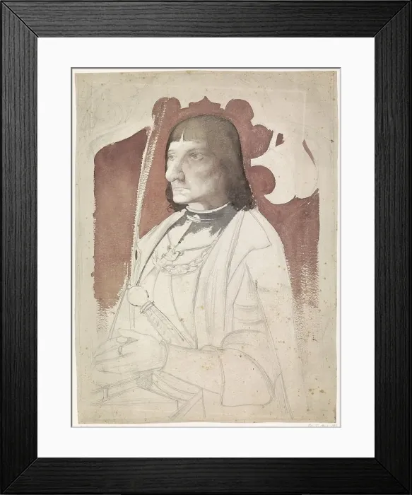Framed Print : Portrait of Mr van Naaldwijk, 1869-1925. Creator: Antoon Derkinderen Framed Print : Portrait of Mr van Naaldwijk, 1869-1925. Creator: Antoon Derkinderen