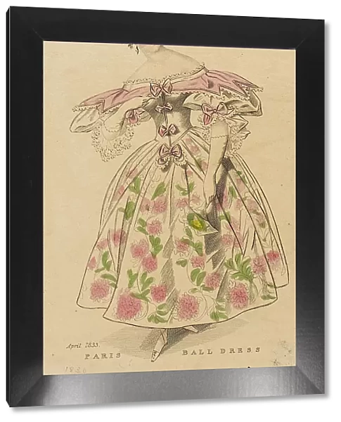 Fashion Plate (Paris Ball Dress), 1833. Creator: Unknown