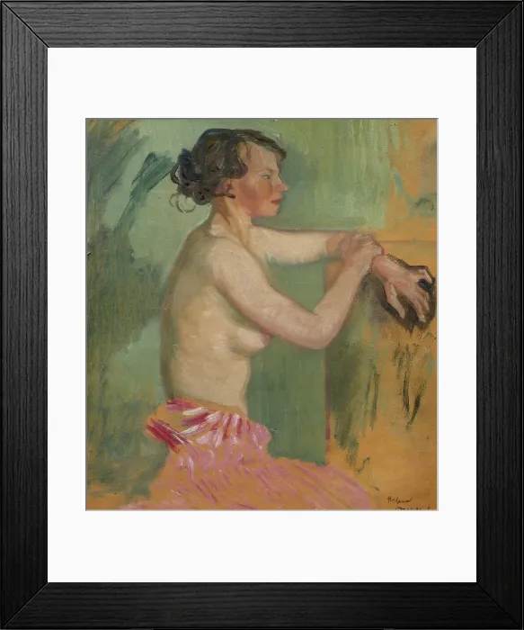Framed Print : Study of a Model, 1920. Creator: Helmer Osslund Framed Print : Study of a Model, 1920. Creator: Helmer Osslund