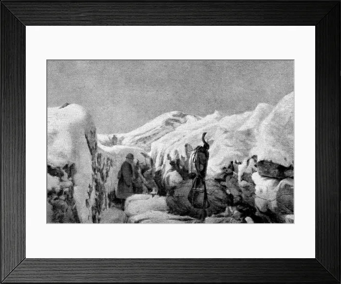Framed Print : French success on the Italian front; In a trench conquered from positions... 1917. Creator: Unknown Framed Print : French success on the Italian front; In a trench conquered from positions... 1917. Creator: Unknown