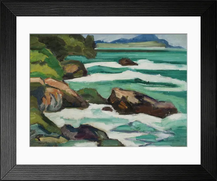 Framed Print : The Mediterranean Breaker, late 19th-early 20th century. Creator: Helmer Osslund Framed Print : The Mediterranean Breaker, late 19th-early 20th century. Creator: Helmer Osslund