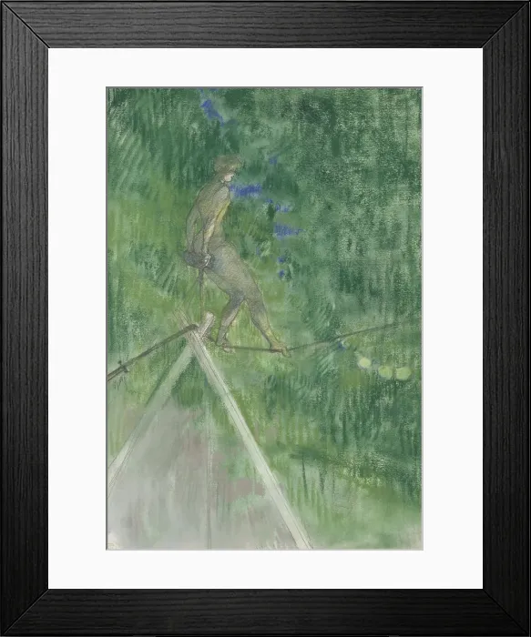 Framed Print : The Rope Dancer, late 19th century. Creator: Henri de Toulouse-Lautrec Framed Print : The Rope Dancer, late 19th century. Creator: Henri de Toulouse-Lautrec