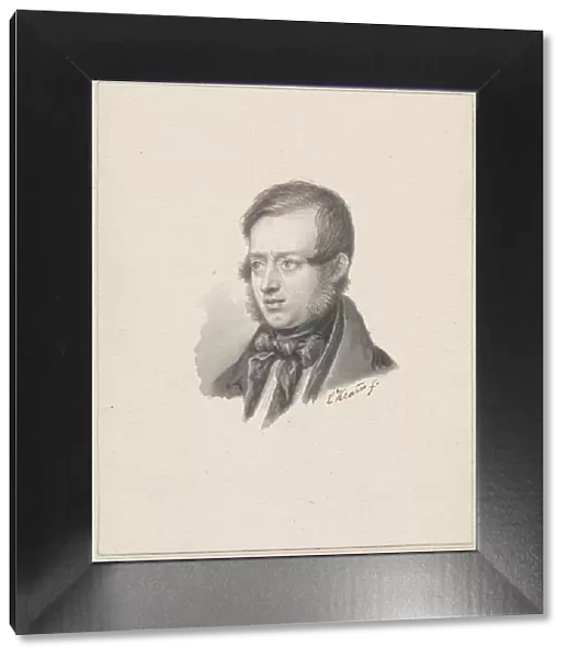 Portrait of Johannes Warnardus Bilders, 1841. Creator: Christiaen Kramm