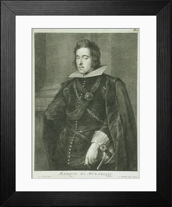 Framed Print : Marquis de Mirabelle, between 1640 and 1690. Creator: Abraham Blooteling Framed Print : Marquis de Mirabelle, between 1640 and 1690. Creator: Abraham Blooteling