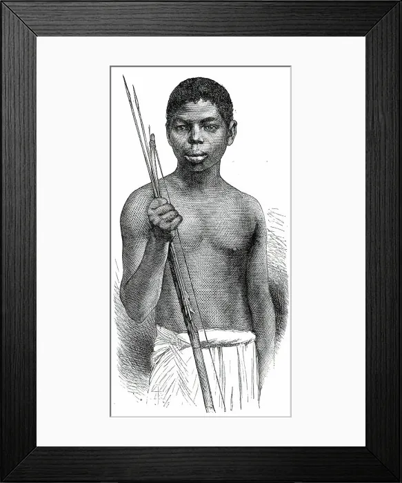 Framed Print : Jacko, Lieutenant Cameron's African Servant, 1876. Creator: Unknown Framed Print : Jacko, Lieutenant Cameron's African Servant, 1876. Creator: Unknown