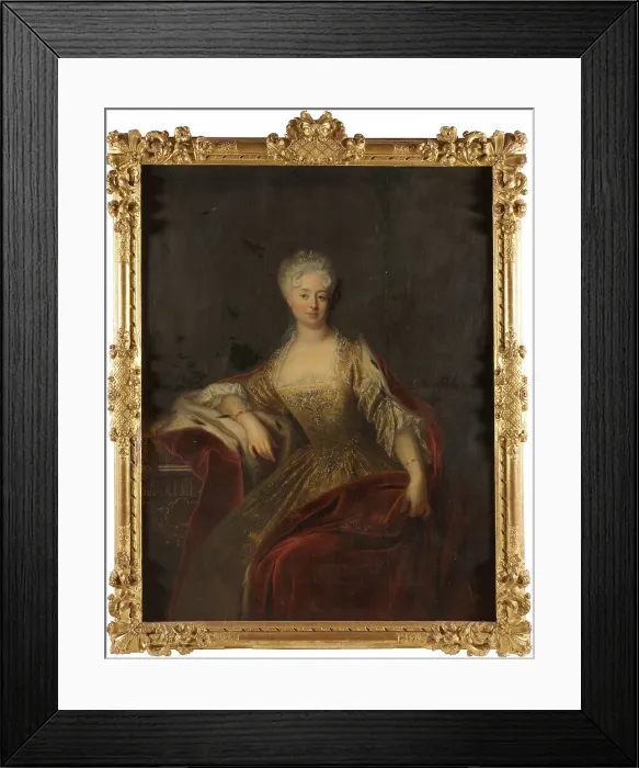 Framed Print : Johanna Charlotta, 1682-1750, Princess of Anhalt-Dessau, 18th century. Creator: Anon Framed Print : Johanna Charlotta, 1682-1750, Princess of Anhalt-Dessau, 18th century. Creator: Anon