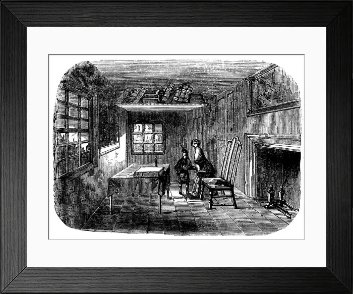 Framed Print : John Knox's Study in Edinburgh, 1858. Creator: Unknown