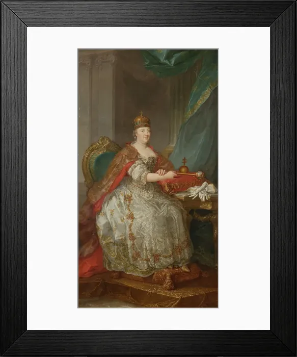 Framed Print : Maria Teresia, 1717-1780, German-Roman Empress Queen of Austria, c18th century. Creator: Anon Framed Print : Maria Teresia, 1717-1780, German-Roman Empress Queen of Austria, c18th century. Creator: Anon