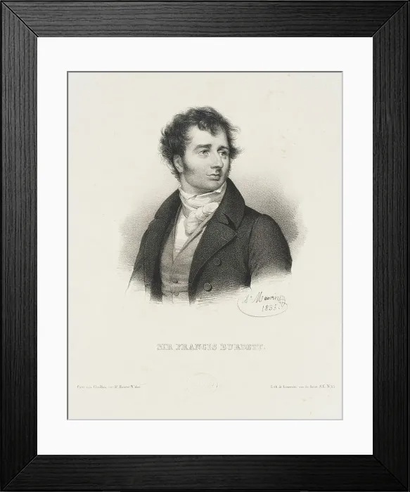 Framed Print : Sir Francis Burdett, 1835. Creator: Antoine Maurin