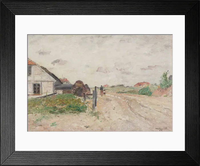 Framed Print : Landscape from Skagen, 1878. Creator: Wilhelm von Gegerfelt Framed Print : Landscape from Skagen, 1878. Creator: Wilhelm von Gegerfelt