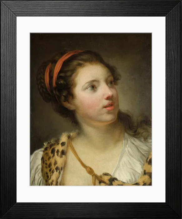 Framed Print : The Nymph Callisto, mid-18th-early 19th century. Creator: Jean-Baptiste Greuze Framed Print : The Nymph Callisto, mid-18th-early 19th century. Creator: Jean-Baptiste Greuze