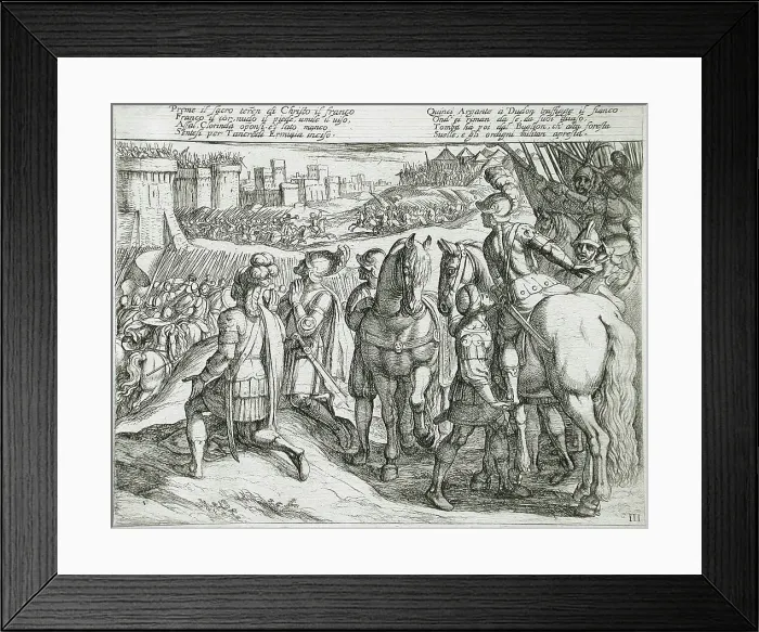 Framed Print : Canto III, 16th century. Creator: Antonio Tempesta Framed Print : Canto III, 16th century. Creator: Antonio Tempesta