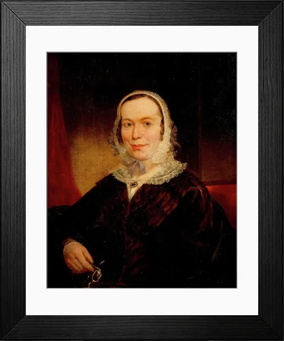 Framed Print : Portrait of an Unknown Lady, late 1830s. Creator: Anon Framed Print : Portrait of an Unknown Lady, late 1830s. Creator: Anon