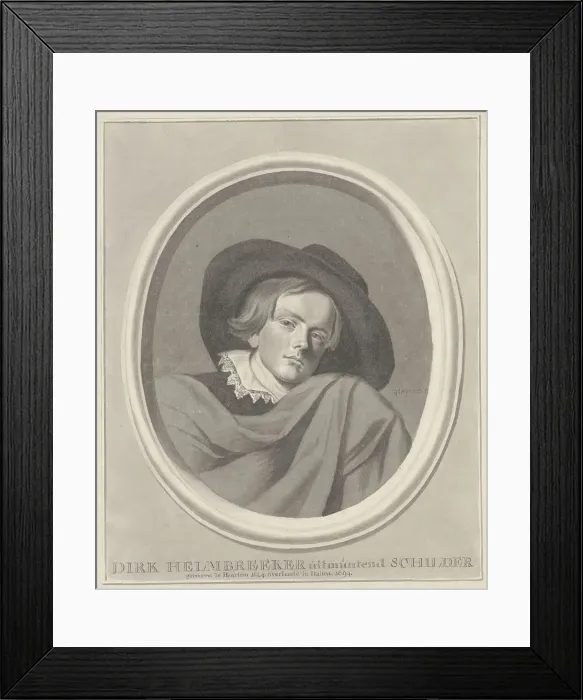 Framed Print : Portrait of Dirck Helmbreeker, 1700-1750. Creator: Cornelis van Noorde Framed Print : Portrait of Dirck Helmbreeker, 1700-1750. Creator: Cornelis van Noorde