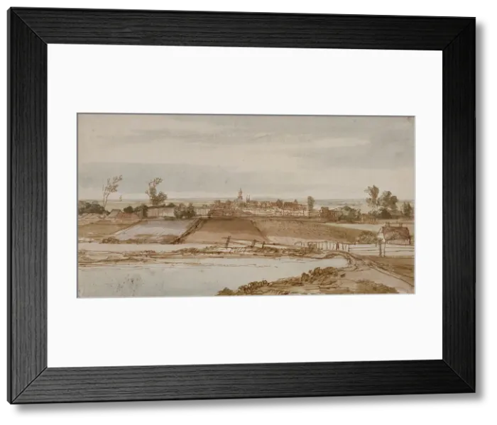 Framed Print : Landscape with a view of Arnhem. Creator: Pieter de With Framed Print : Landscape with a view of Arnhem. Creator: Pieter de With
