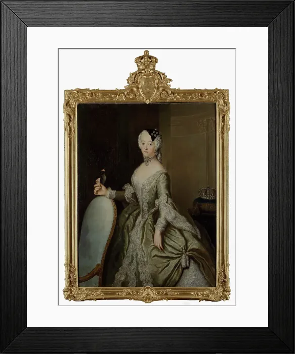Framed Print : Lovisa Ulrika, 1720-1782, Queen of Sweden, Princess of Prussia, early-mid 18th century. Creator: Workshop of Antoine Pesne Framed Print : Lovisa Ulrika, 1720-1782, Queen of Sweden, Princess of Prussia, early-mid 18th century. Creator: Workshop of Antoine Pesne
