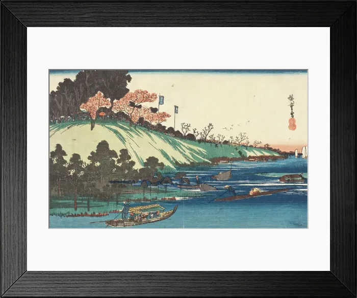 Framed Print : Sumida River, Late 1830s. Creator: Ando Hiroshige Framed Print : Sumida River, Late 1830s. Creator: Ando Hiroshige