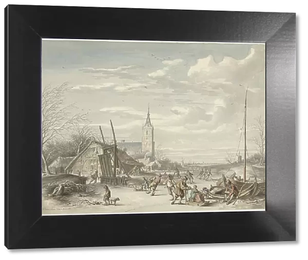 Winter landscape, 1780. Creator: Dirk Jan van der Laan
