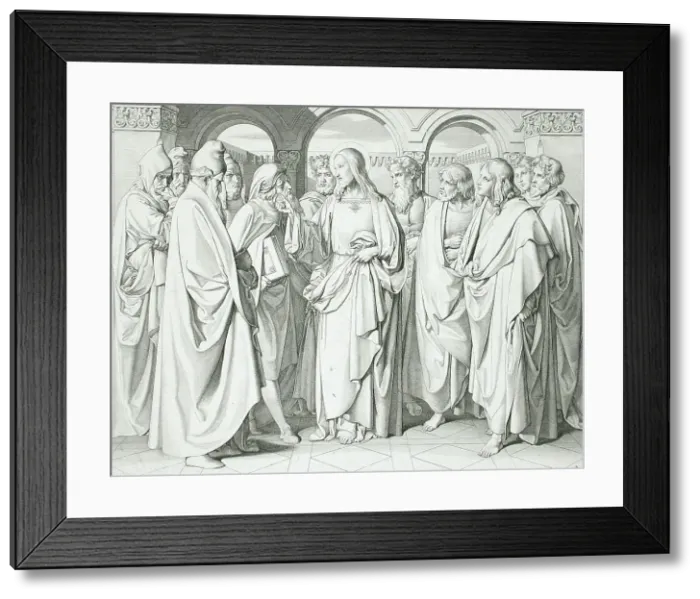 Framed Print : Christ in the Temple, between c1810 and c1820. Creator: August Karl Seinsheim Framed Print : Christ in the Temple, between c1810 and c1820. Creator: August Karl Seinsheim