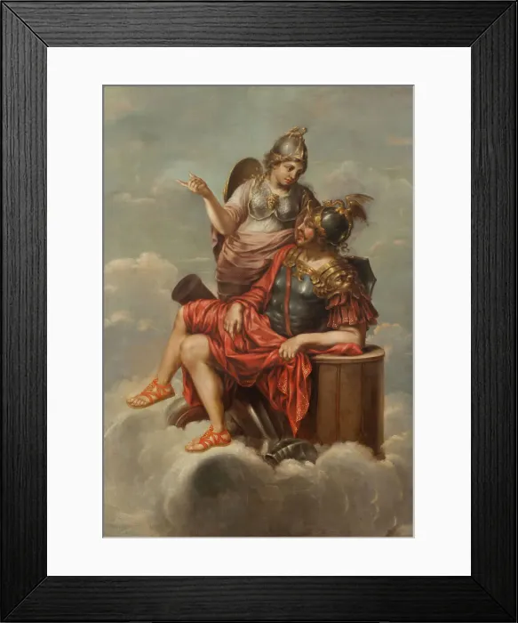 Framed Print : Mars and Minerva, c17th century. Creator: Unknown Framed Print : Mars and Minerva, c17th century. Creator: Unknown