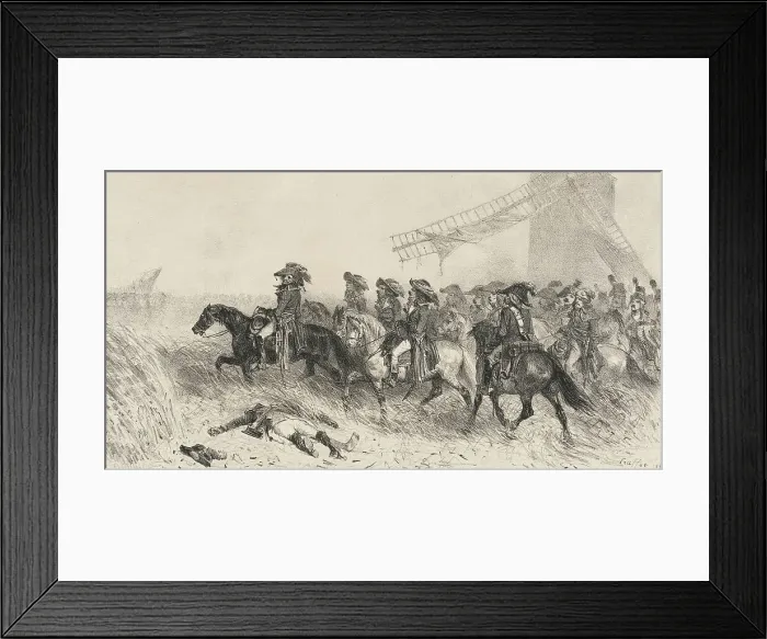 Framed Print : Etat-Major 1794, 1837. Creator: Auguste Raffet Framed Print : Etat-Major 1794, 1837. Creator: Auguste Raffet