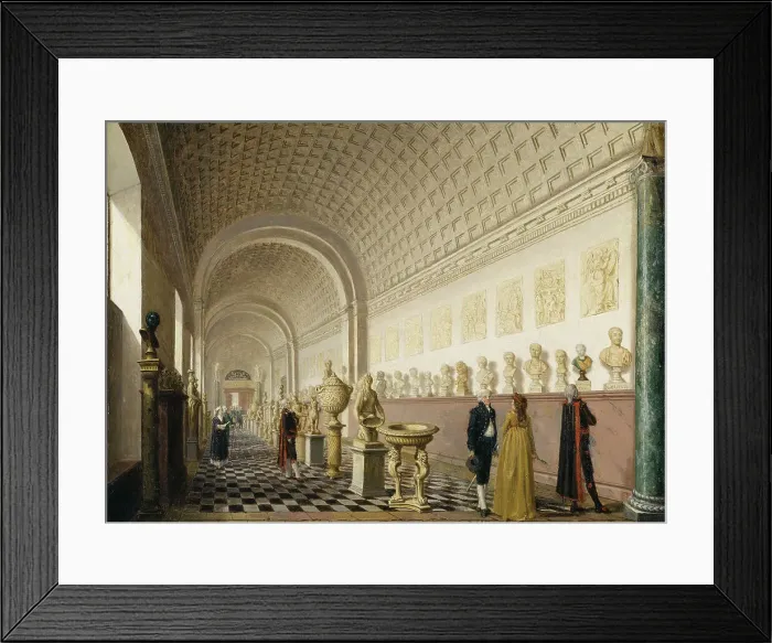 Framed Print : The Inner Gallery of the Royal Museum at the Royal Palace, Stockholm, 1796. Creator: Per Hillestrom Framed Print : The Inner Gallery of the Royal Museum at the Royal Palace, Stockholm, 1796. Creator: Per Hillestrom
