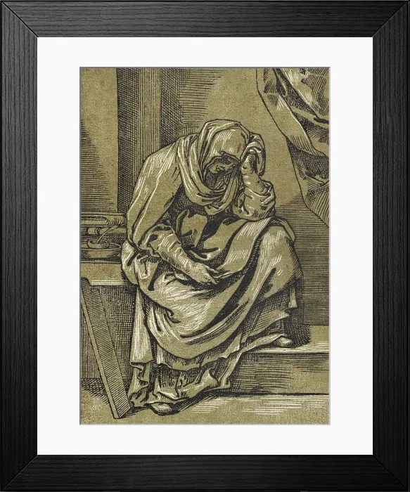 Framed Print : Sybil, c1640. Creators: Bartolomeo Coriolano, Guido Reni Framed Print : Sybil, c1640. Creators: Bartolomeo Coriolano, Guido Reni