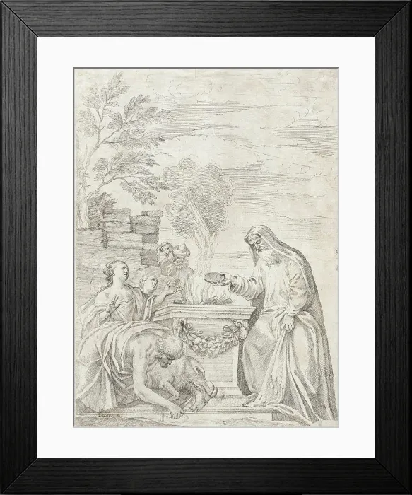Framed Print : Scene of Classical Sacrifice, 16th century. Creator: Giovanni Battista Zelotti Framed Print : Scene of Classical Sacrifice, 16th century. Creator: Giovanni Battista Zelotti