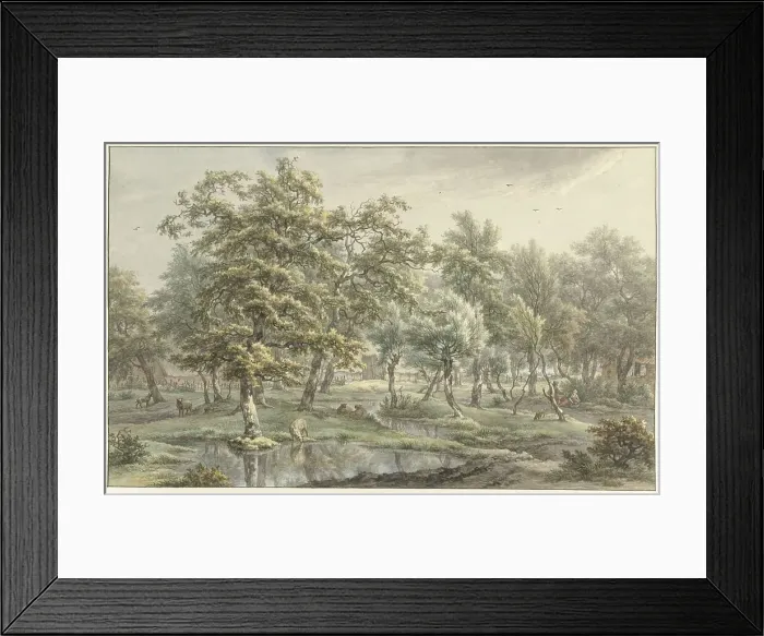 Framed Print : Landscape in Eext (Drenthe Province), 1793. Creator: Egbert van Drielst Framed Print : Landscape in Eext (Drenthe Province), 1793. Creator: Egbert van Drielst