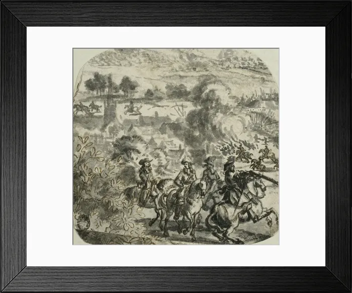 Framed Print : Battle scene. Creator: Romeyn de Hooghe Framed Print : Battle scene. Creator: Romeyn de Hooghe