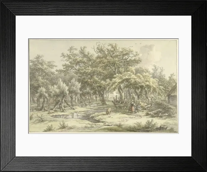 Framed Print : Landscape near Eext (Drenthe), 1793. Creator: Egbert van Drielst Framed Print : Landscape near Eext (Drenthe), 1793. Creator: Egbert van Drielst