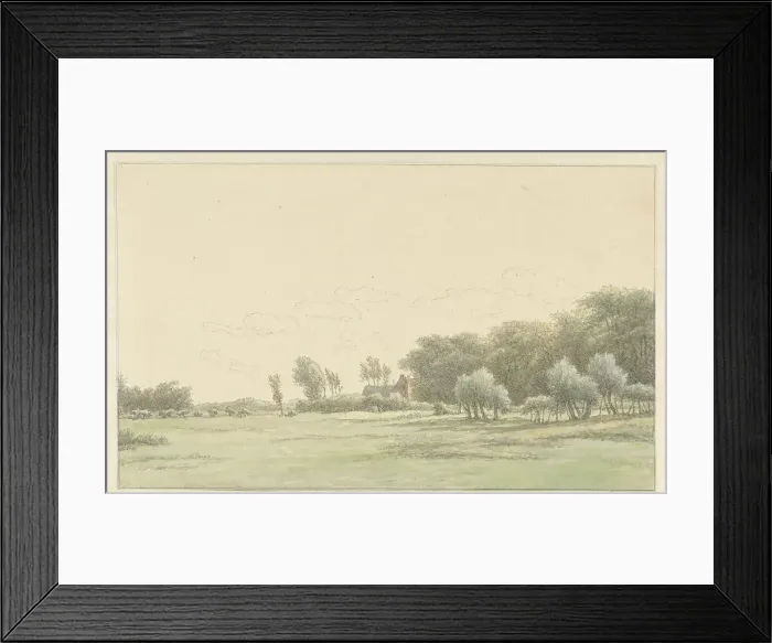 Framed Print : Landscape near Wageningen, 1755-1818. Creator: Egbert van Drielst Framed Print : Landscape near Wageningen, 1755-1818. Creator: Egbert van Drielst