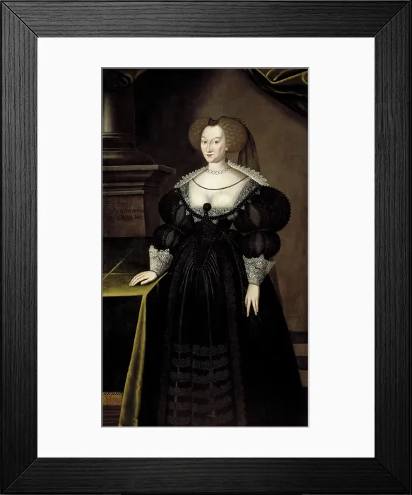 Framed Print : Maria Eleonora (1599-1655), Queen of Sweden, Princess of Brandenburg. Creator: Jacob Heinrich Elbfas Framed Print : Maria Eleonora (1599-1655), Queen of Sweden, Princess of Brandenburg. Creator: Jacob Heinrich Elbfas